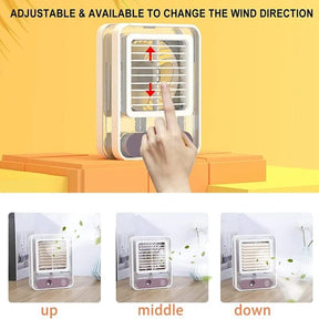 Portable Air Conditioner Usb Mini Air Cooler Fan Water Cooling